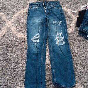 Aeropostale (00) 90s Baggy Dark Blue Jeans